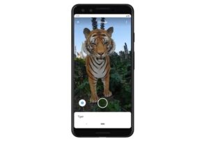 Tiger mit Google AR direkt im Garten