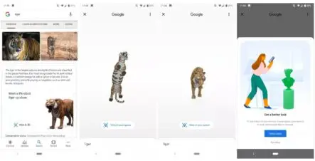 Google Websuche 3D und AR