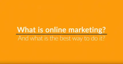 What is online marketing