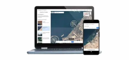 aufname von einem Ort über google earth