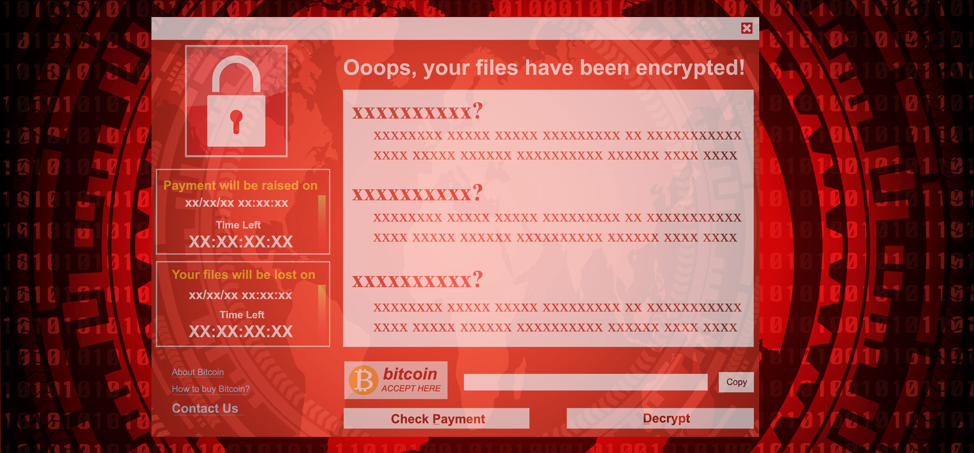 ransomware daten bitcoin