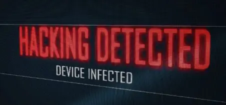 hacking detected device infected