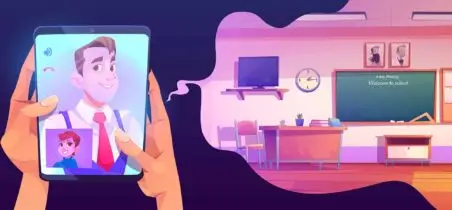 Online education video Konferenz