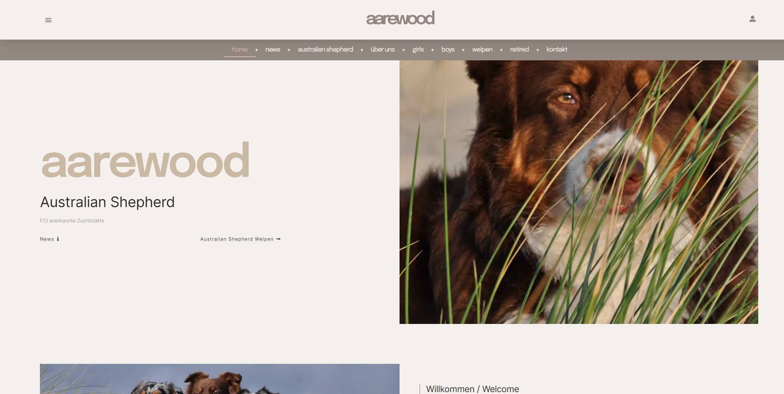 Neue Webseite für aarewood
