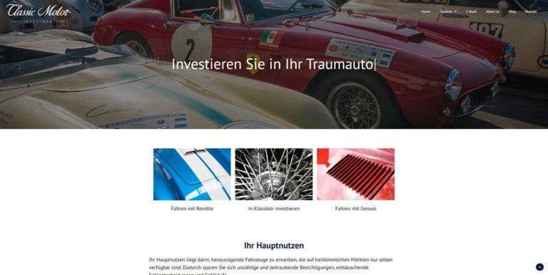 Classic Motor Investment GmbH – Ihr Spezialist für klassische Fahrzeuge