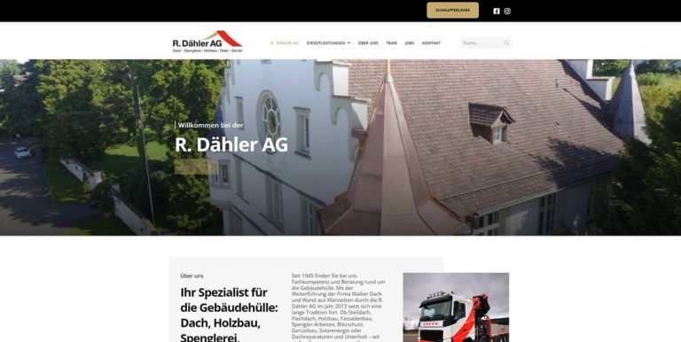 R. Dähler AG – Ihr Experte für Dach- und Fassadenbau