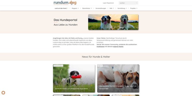 rundum.dog – Ihr umfassendes Portal für Hundeliebhaber