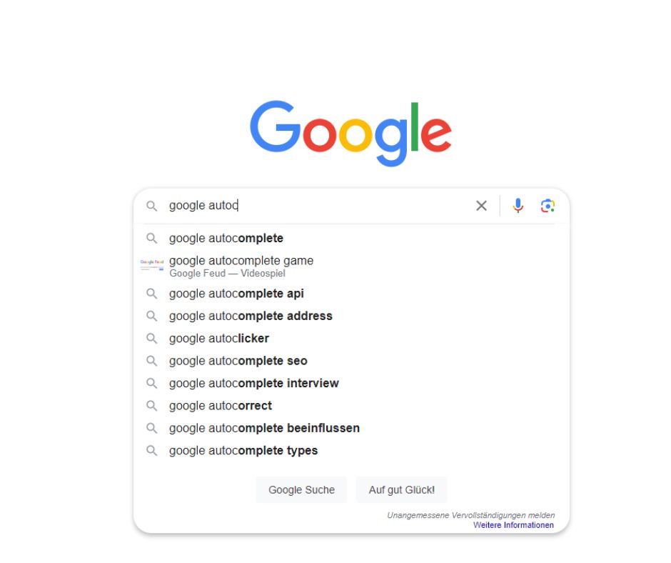 Google Autocomplete, Google Suchleiste