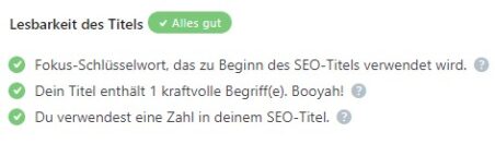 Rank Math SEO Titel