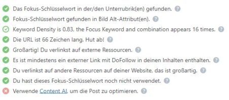 Rank Math SEO Zusätzlich