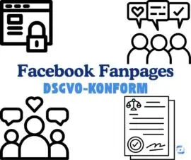 Facebook Fanpages DSGVO konform Symbolgrafiken