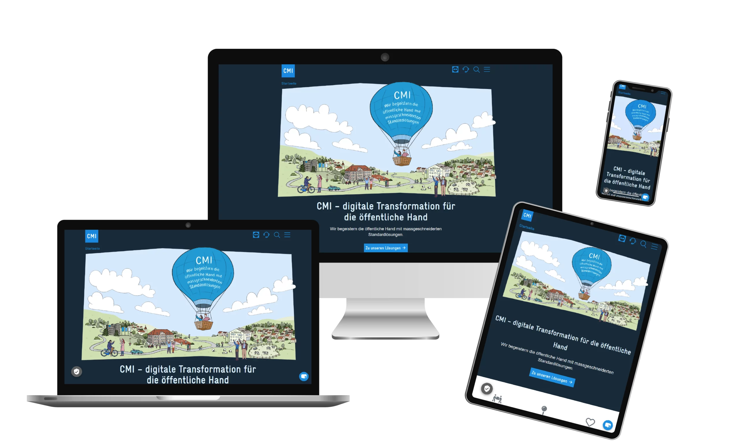 Mockup CMI auf Devices